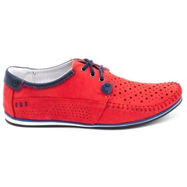 KOMODO Scarpe uomo mocassini 875 summer red rosso