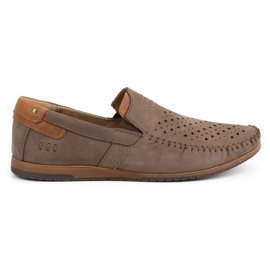 KOMODO Scarpe uomo mocassini 876 summer brown marrone