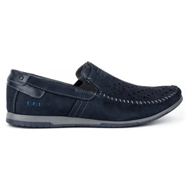 KOMODO Scarpe uomo mocassini 876 estate blu navy