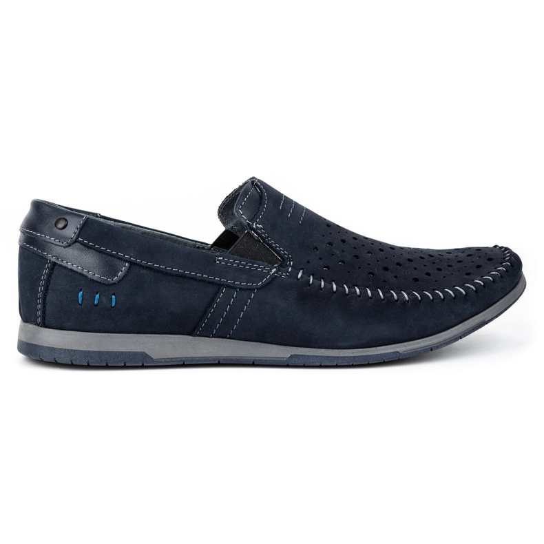 KOMODO Scarpe uomo mocassini 876 estate blu navy