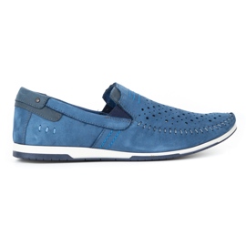 KOMODO Scarpe uomo mocassini 876 estate blu