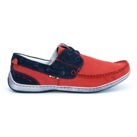 KOMODO Scarpe da uomo mocassini 902 rosso