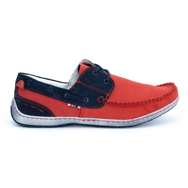 KOMODO Scarpe da uomo mocassini 902 rosso