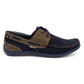 KOMODO Scarpe da uomo mocassini 902 blu navy