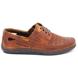 Polbut Scarpe da uomo mocassini J69/2L camel arancia