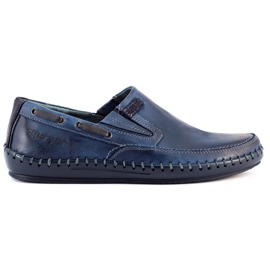 Polbut Scarpe uomo mocassini J68 blu navy