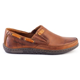 Polbut Scarpe mocassino da uomo J68 / 2 cammello arancia