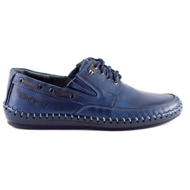 Polbut Scarpe uomo mocassini J69 blu navy