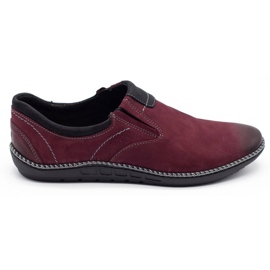 Joker Scarpe uomo mocassini in pelle 937 bordeaux rosso multicolore