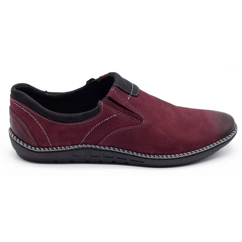 Joker Scarpe uomo mocassini in pelle 937 bordeaux rosso multicolore