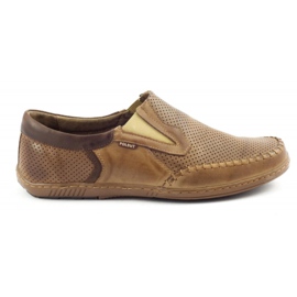 Scarpe da uomo traforate JO29P marrone