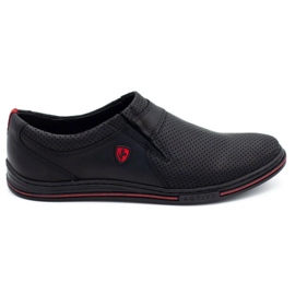 Polbut Scarpe uomo in pelle 362 perforazione nera nero