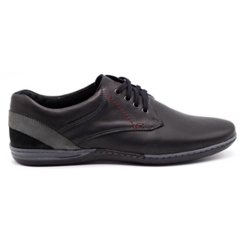 Olivier Scarpe da uomo in pelle 623 nere nero