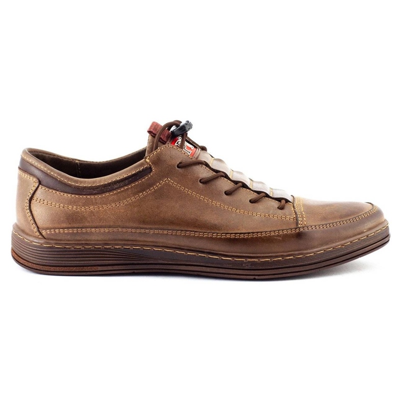 Polbut Scarpe casual da uomo in pelle K22 marrone