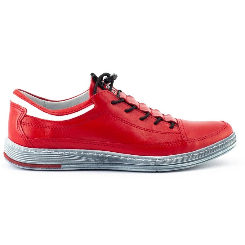 Polbut Scarpe casual da uomo in pelle K22 rosse rosso