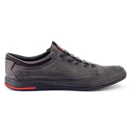 Polbut Scarpe casual in pelle da uomo grigie K22 grigio