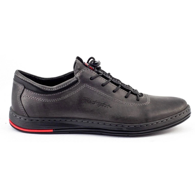 Polbut Scarpe casual da uomo in pelle K23 grigio