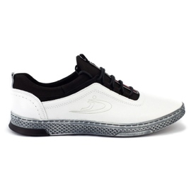 Polbut Scarpe casual da uomo in pelle K24 bianche bianco