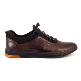 Polbut Scarpe casual da uomo in pelle K24 marrone