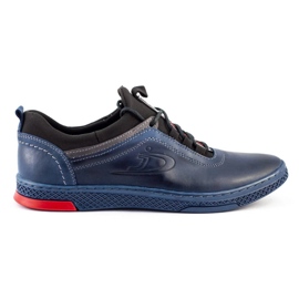 Polbut Scarpe casual da uomo in pelle K24 blu navy