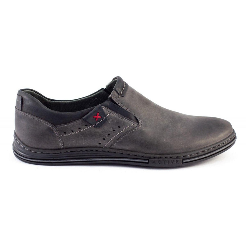 Polbut Scarpe slip-on 401 da uomo grigie grigio
