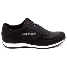 Polbut Scarpe sportive da uomo nere C47P nero