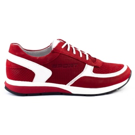 Polbut Scarpe sportive da uomo C47P rosse con bianco multicolore