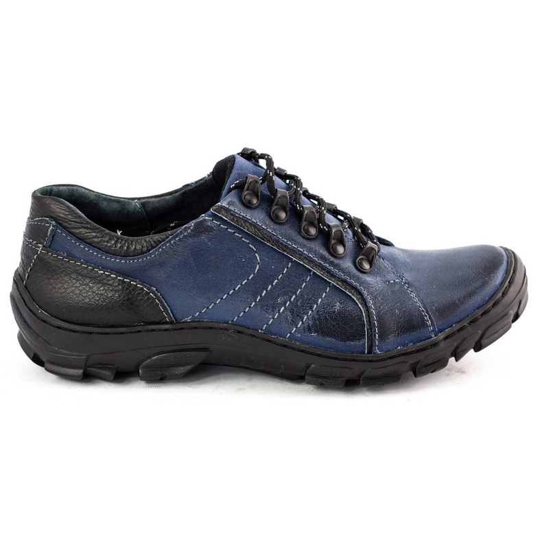 KOMODO Scarpe trekking uomo pelle 904 blu navy