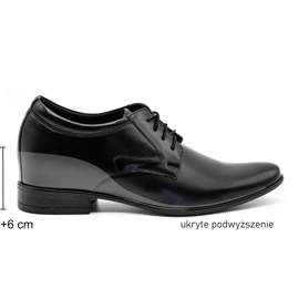 Olivier Visitando le scarpe da uomo P11 in aumento nero