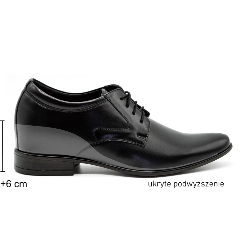 Olivier Visitando le scarpe da uomo P11 in aumento nero