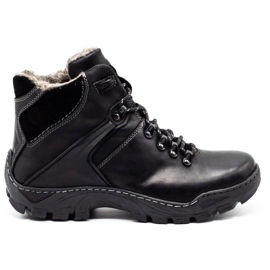 KENT Scarpe invernali da uomo Stivali da neve 119, trekking nero