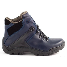 KENT Scarpe invernali da uomo Stivali da neve 119, trekking, blu navy