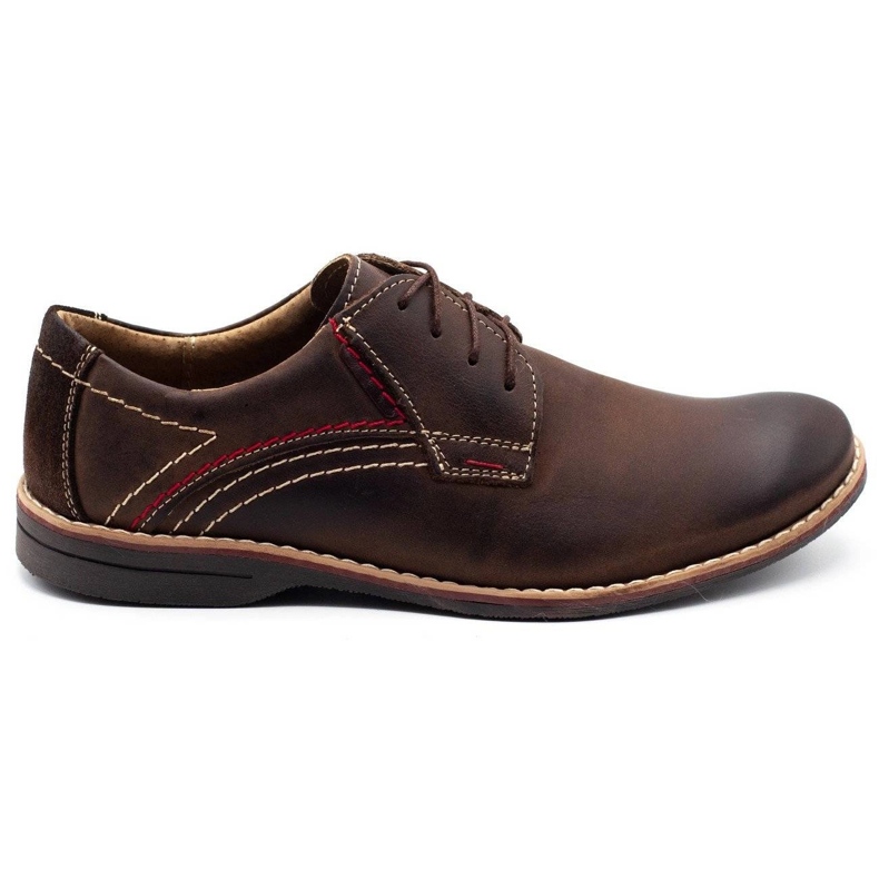 Scarpe da uomo in pelle Olivier 242 marrone