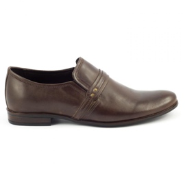 Polbut Scarpa formale da uomo slip-on C35 marrone