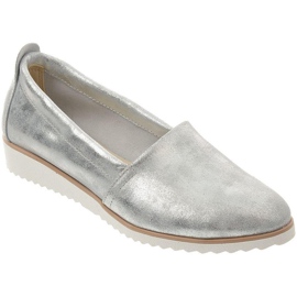 Olivier Ballerine lords argento da donna
