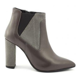 Stivaletti da donna Lizard 04429 marrone blu navy