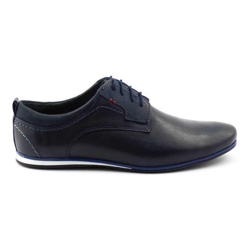 Scarpe eleganti da uomo per jeans 731 blu navy