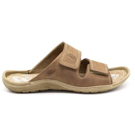 Pantofole da uomo 048 Marrone