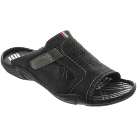 Pantofole da uomo nere 307 nero