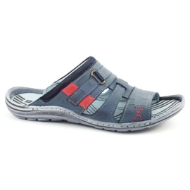 324 pantofole da uomo blu navy