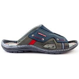 Pantofole da uomo 334GT blu navy