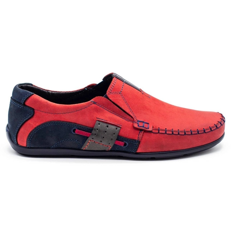 Mario Pala Mocassini uomo 834 rosso