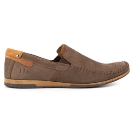 KOMODO Mocassini uomo in pelle 876 marrone