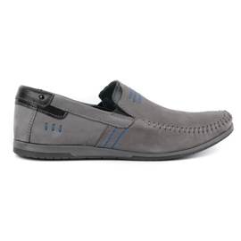 KOMODO Mocassini uomo in pelle 876 grigio