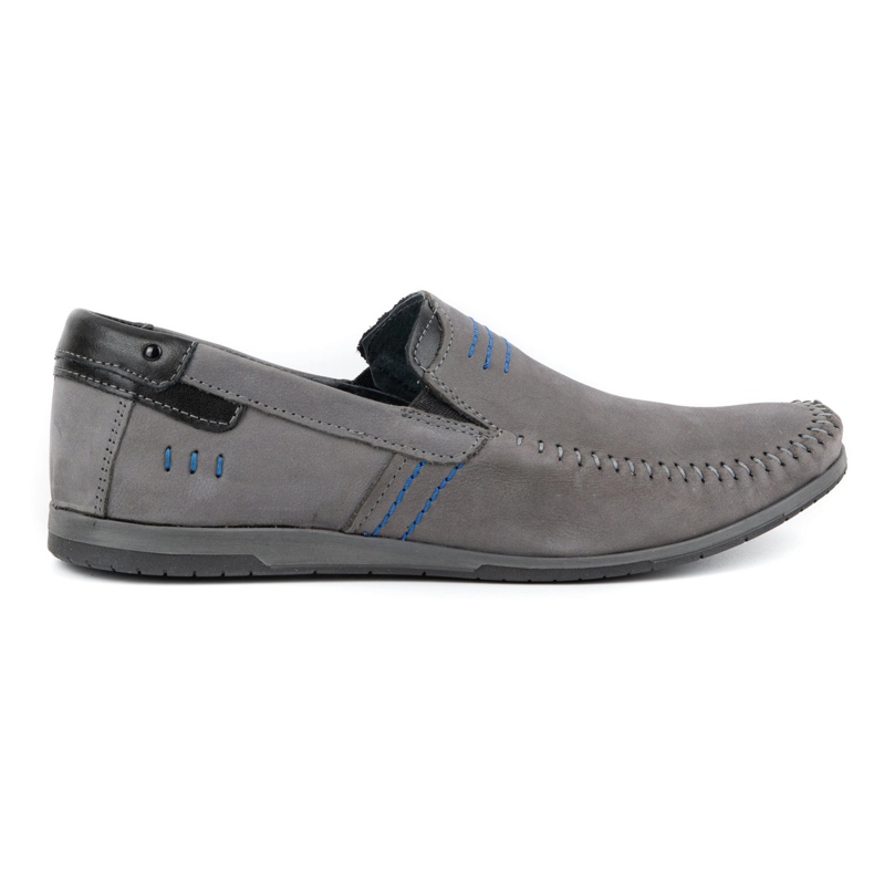 KOMODO Mocassini uomo in pelle 876 grigio