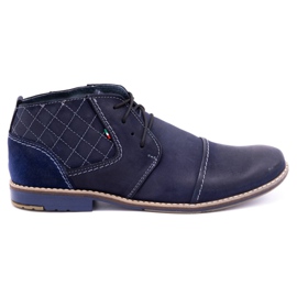 Olivier Scarpe trapuntate uomo 254 blu navy