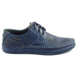 Polbut Scarpe traforate da uomo J44L Pł blu navy
