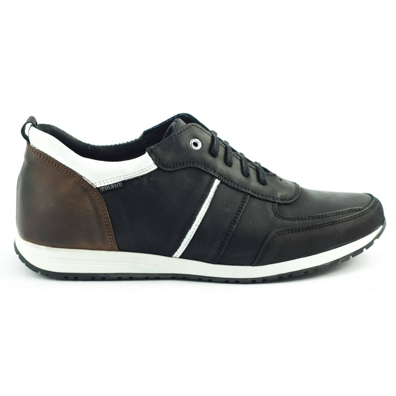 Polbut Scarpe da uomo C21 nere con bianco multicolore