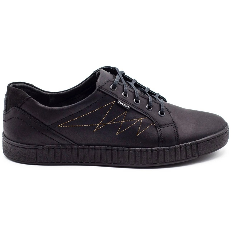 Polbut Scarpe casual da uomo J66 nere con oro multicolore