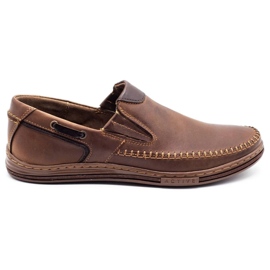 Polbut Scarpe da uomo mocassini 09 marrone
